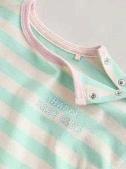 Next Pink Stripe Long Sleeve Top And Leggings Set 6 Piece (0mths-3yrs) Clearance