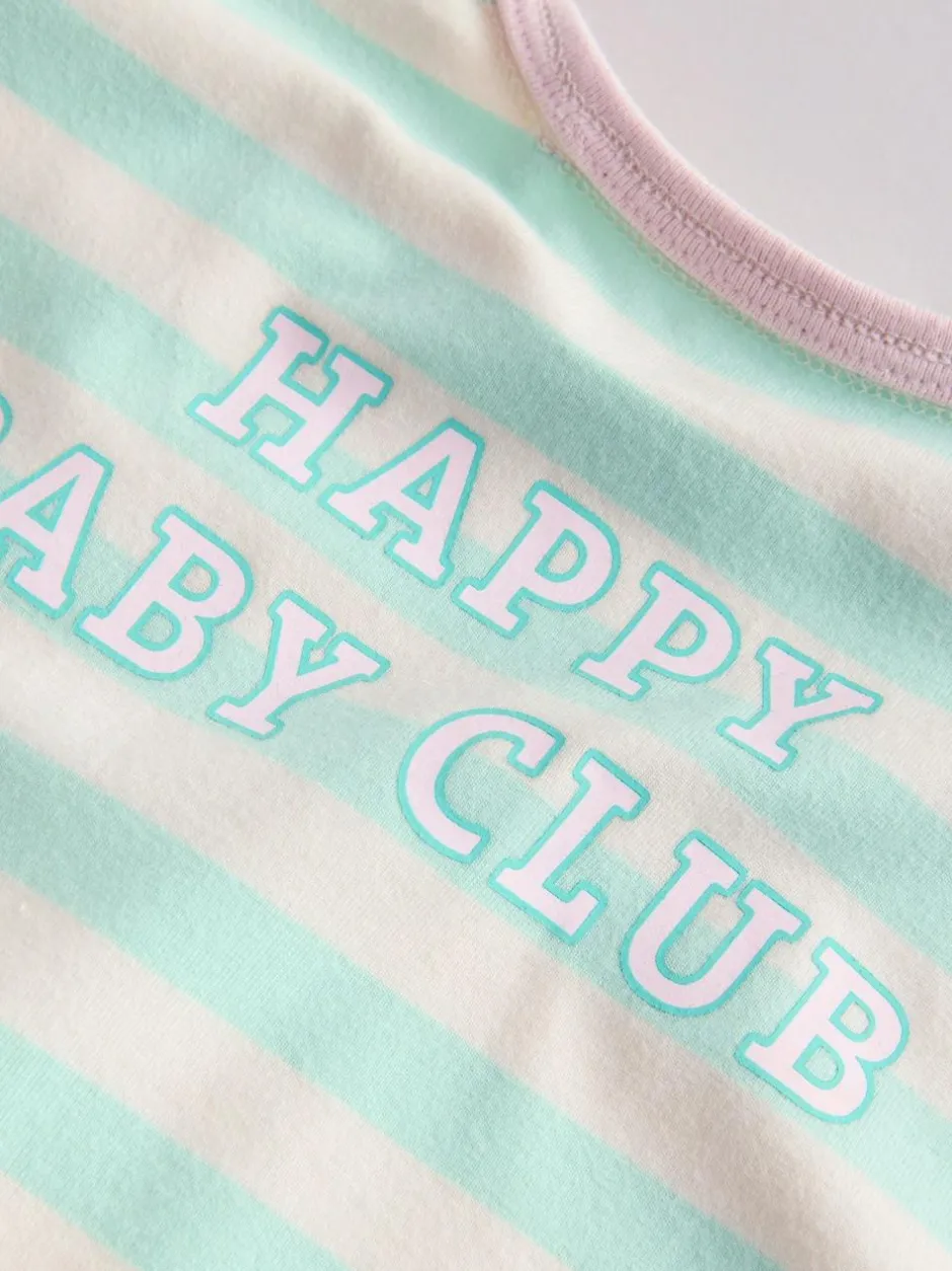 Next Pink Stripe Long Sleeve Top And Leggings Set 6 Piece (0mths-3yrs) Clearance
