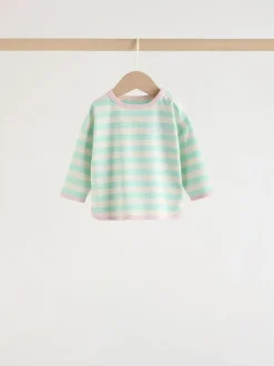 Next Pink Stripe Long Sleeve Top And Leggings Set 6 Piece (0mths-3yrs) Clearance