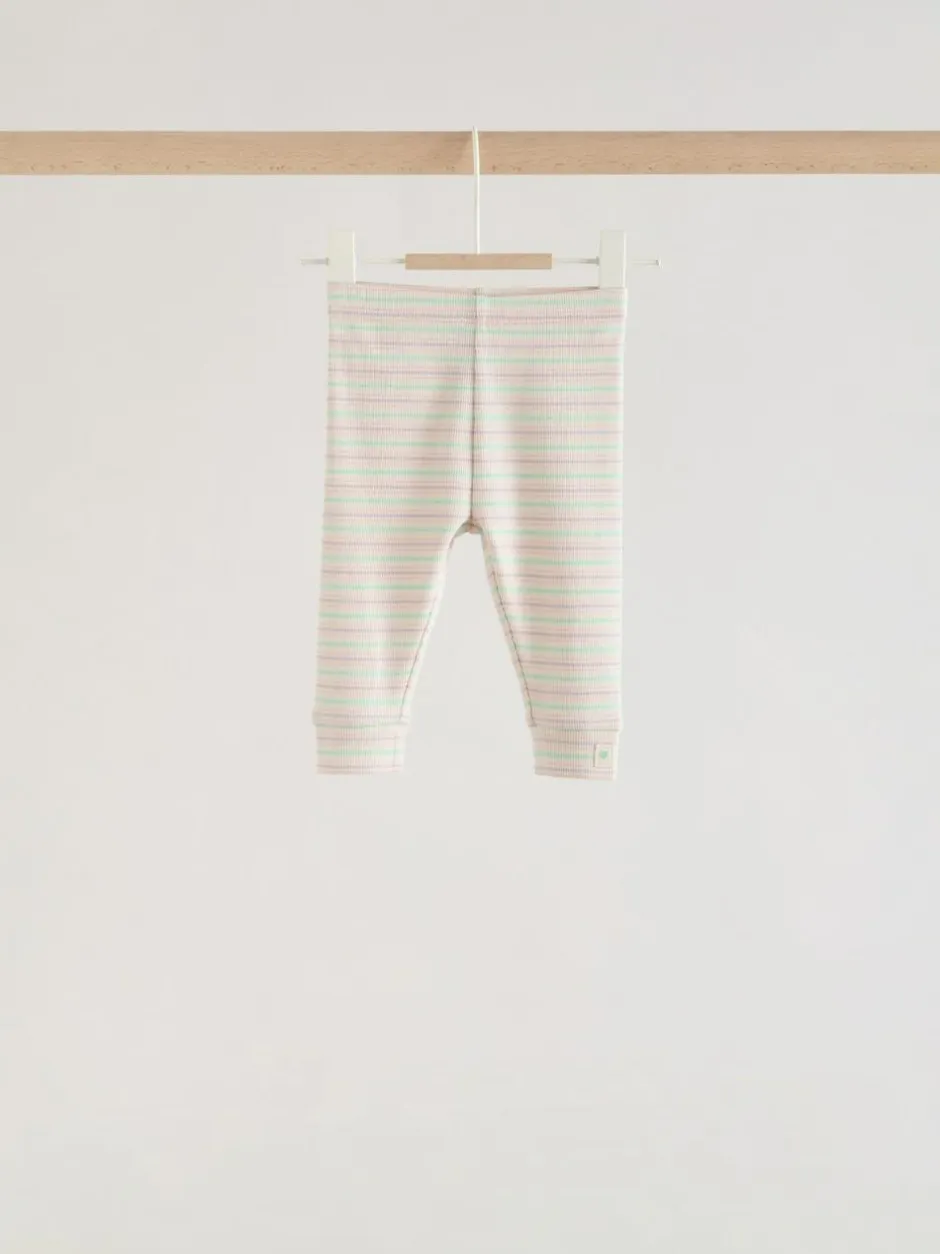 Next Pink Stripe Long Sleeve Top And Leggings Set 6 Piece (0mths-3yrs) Clearance