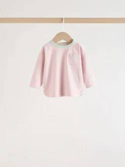 Next Pink Stripe Long Sleeve Top And Leggings Set 6 Piece (0mths-3yrs) Clearance