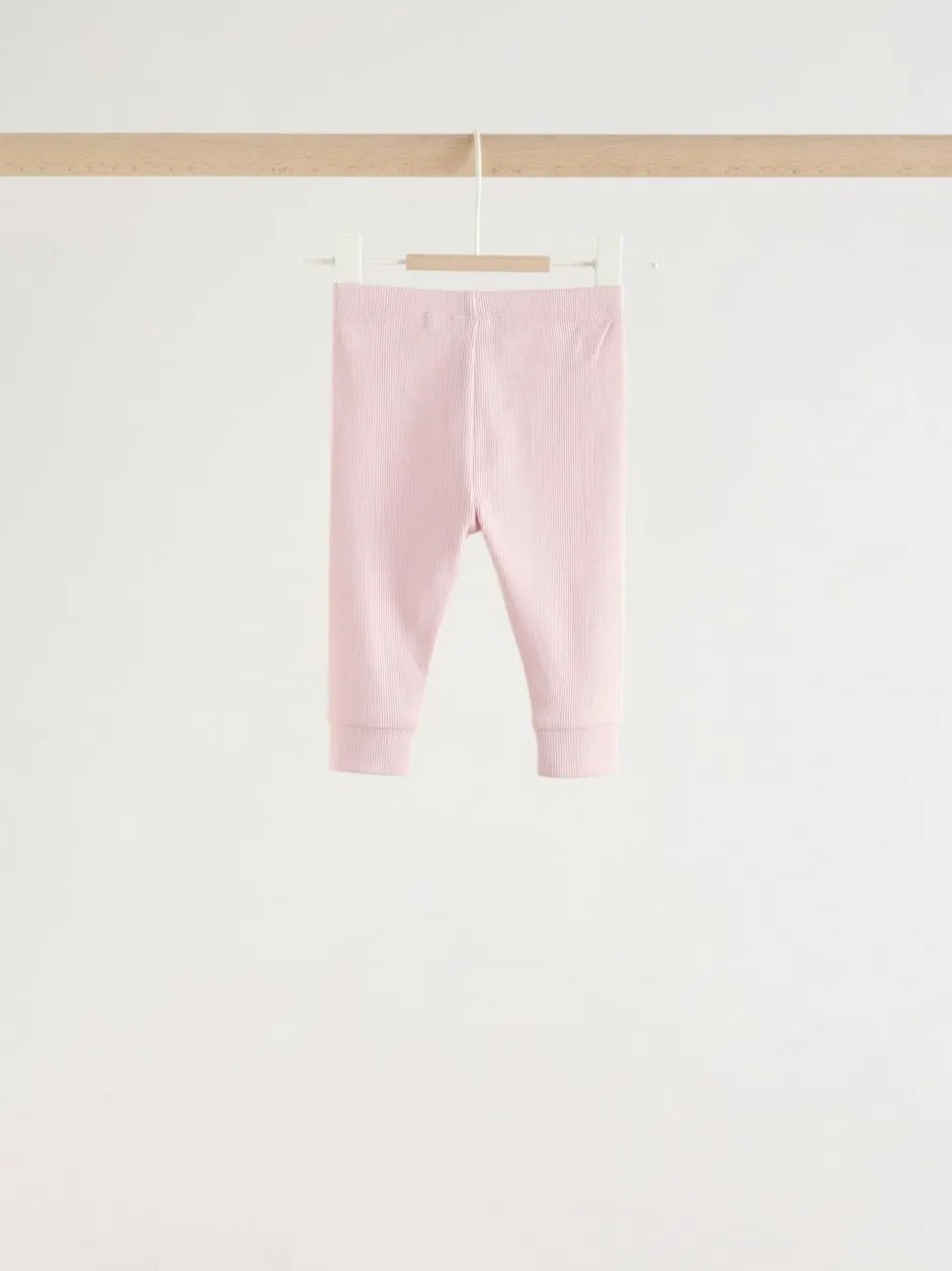 Next Pink Stripe Long Sleeve Top And Leggings Set 6 Piece (0mths-3yrs) Clearance