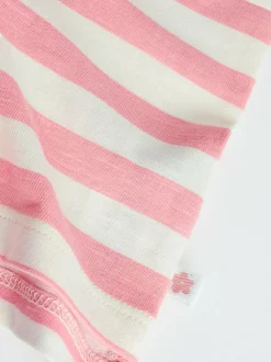 Next Pink Stripe/Slogan Long Sleeve Baby Tops 4 Pack (0mths-2yrs) Discount