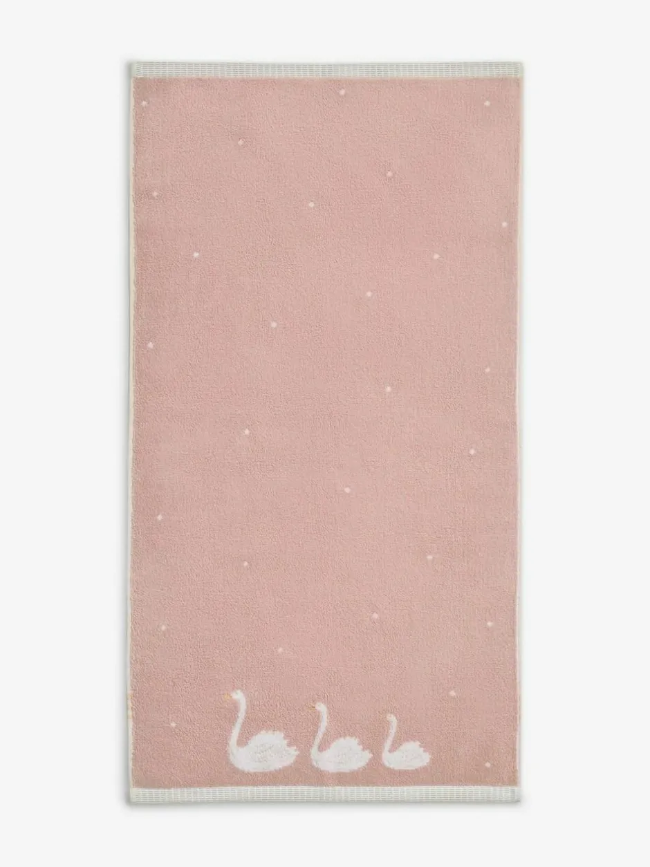 Next Pink Swan 100% Cotton Towel Outlet