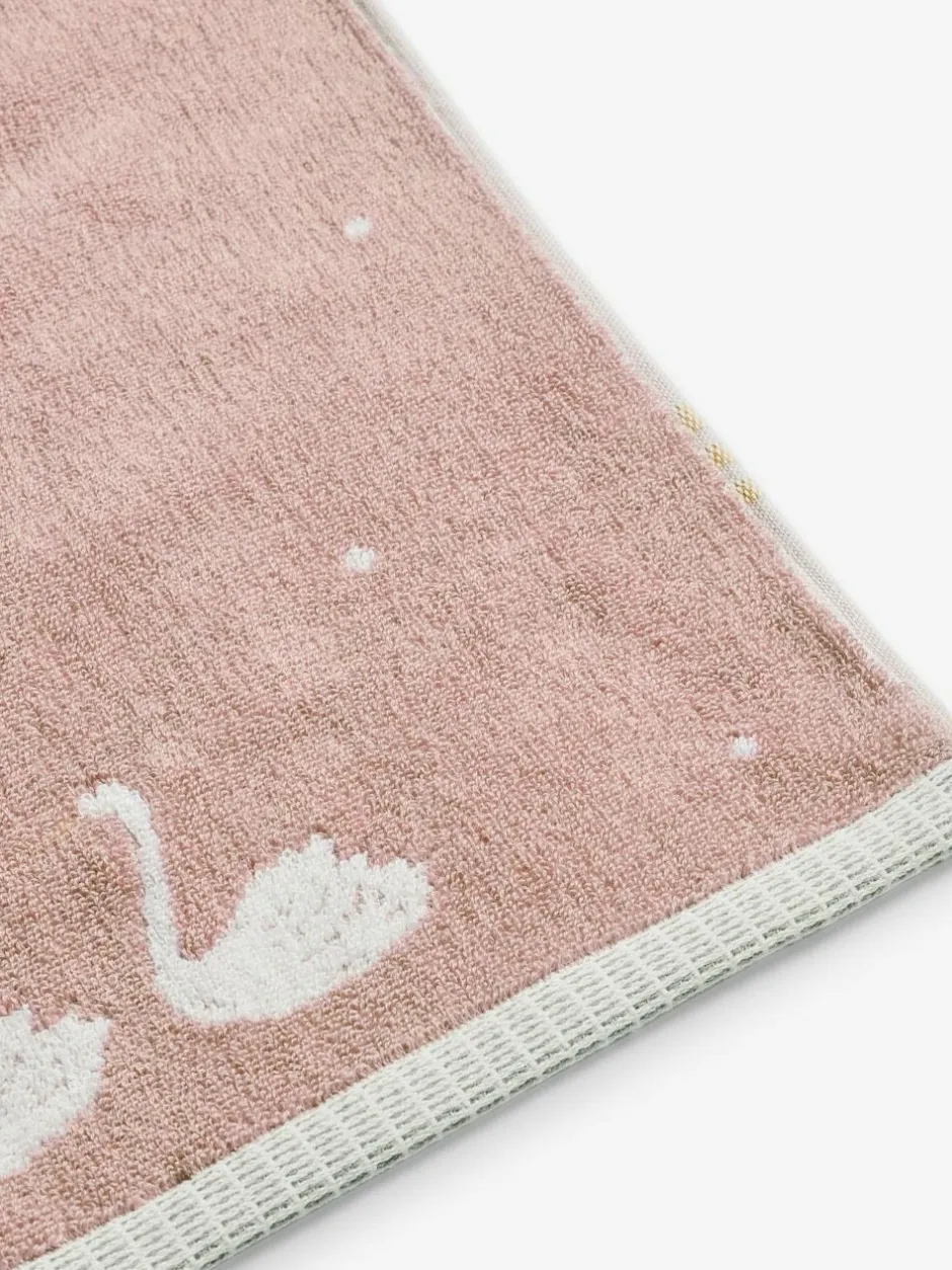 Next Pink Swan 100% Cotton Towel Outlet