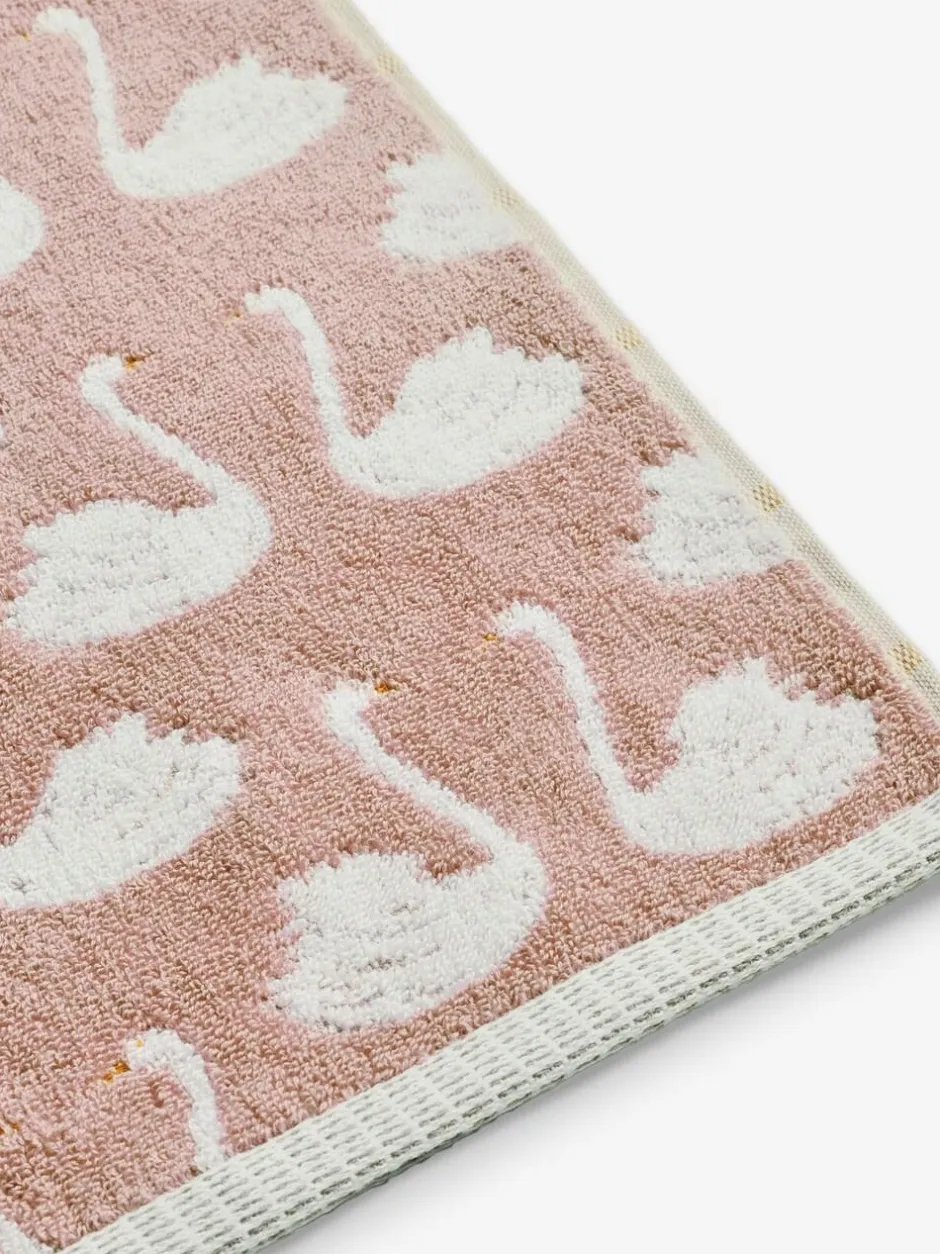 Next Pink Swan 100% Cotton Towel Outlet