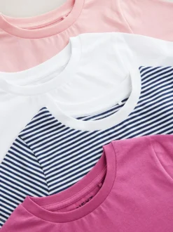 Next T-Shirts 4 Pack (3-16yrs) Pink Sale