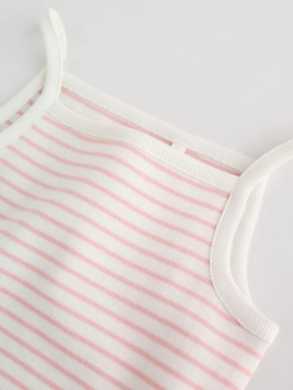 Next Pink Vest Baby Bodysuits 5 Pack Sale