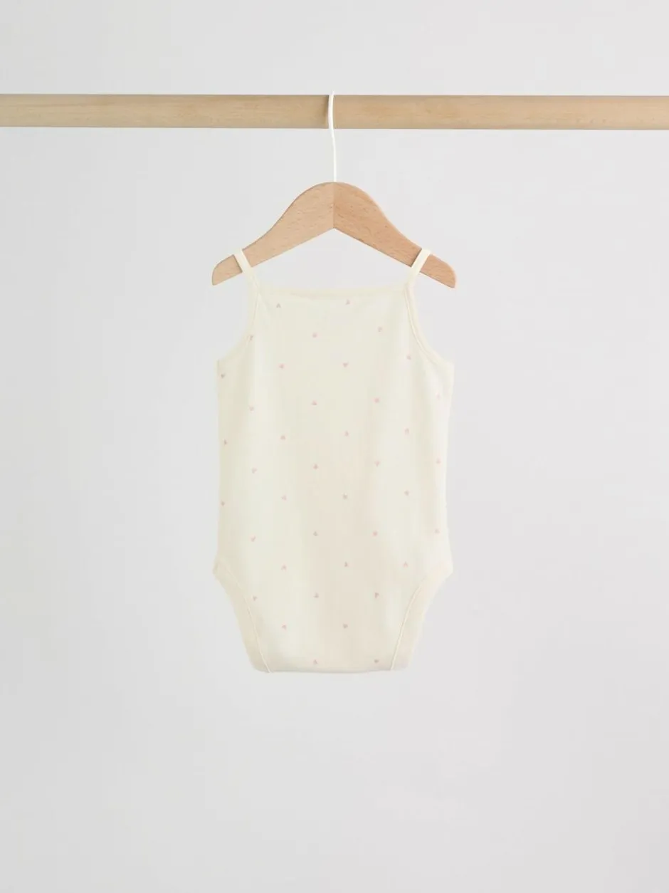 Next Pink Vest Baby Bodysuits 5 Pack Sale