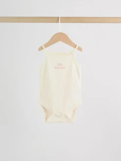 Next Pink Vest Baby Bodysuits 5 Pack Sale