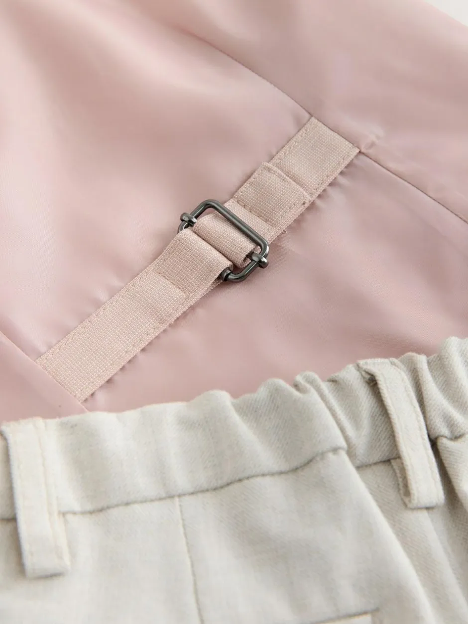 Next Pink Waistcoat, Shirt, Shorts & Tie Set (3mths-9yrs) Sale