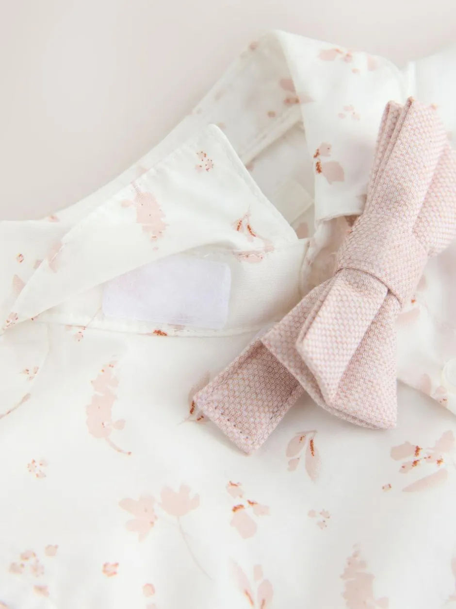 Next Pink Waistcoat, Shirt, Shorts & Tie Set (3mths-9yrs) Sale