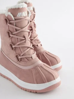 Next Pink Waterproof Thinsulate Lined Snowboots New