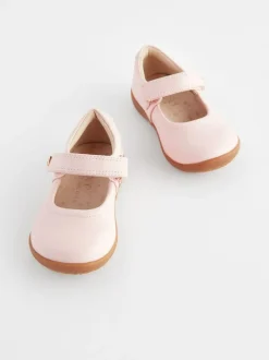 Next Wide Fit (G) First Walker Mary Jane Shoes Pink New