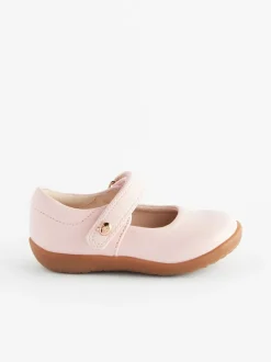 Next Wide Fit (G) First Walker Mary Jane Shoes Pink New