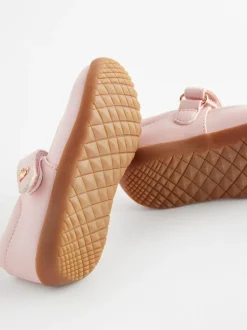 Next Wide Fit (G) First Walker Mary Jane Shoes Pink New