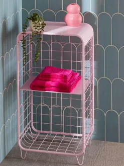 Next Wire Storage 2 Tier Tall Caddy Pink New