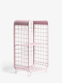 Next Wire Storage 2 Tier Tall Caddy Pink New