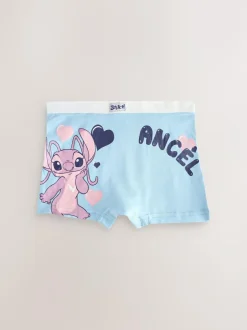Next Pink/Blue Disney Stitch and Angel Shorts 5 Pack (2-16yrs) Sale