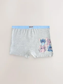 Next Pink/Blue Disney Stitch and Angel Shorts 5 Pack (2-16yrs) Sale