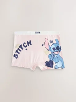Next Pink/Blue Disney Stitch and Angel Shorts 5 Pack (2-16yrs) Sale