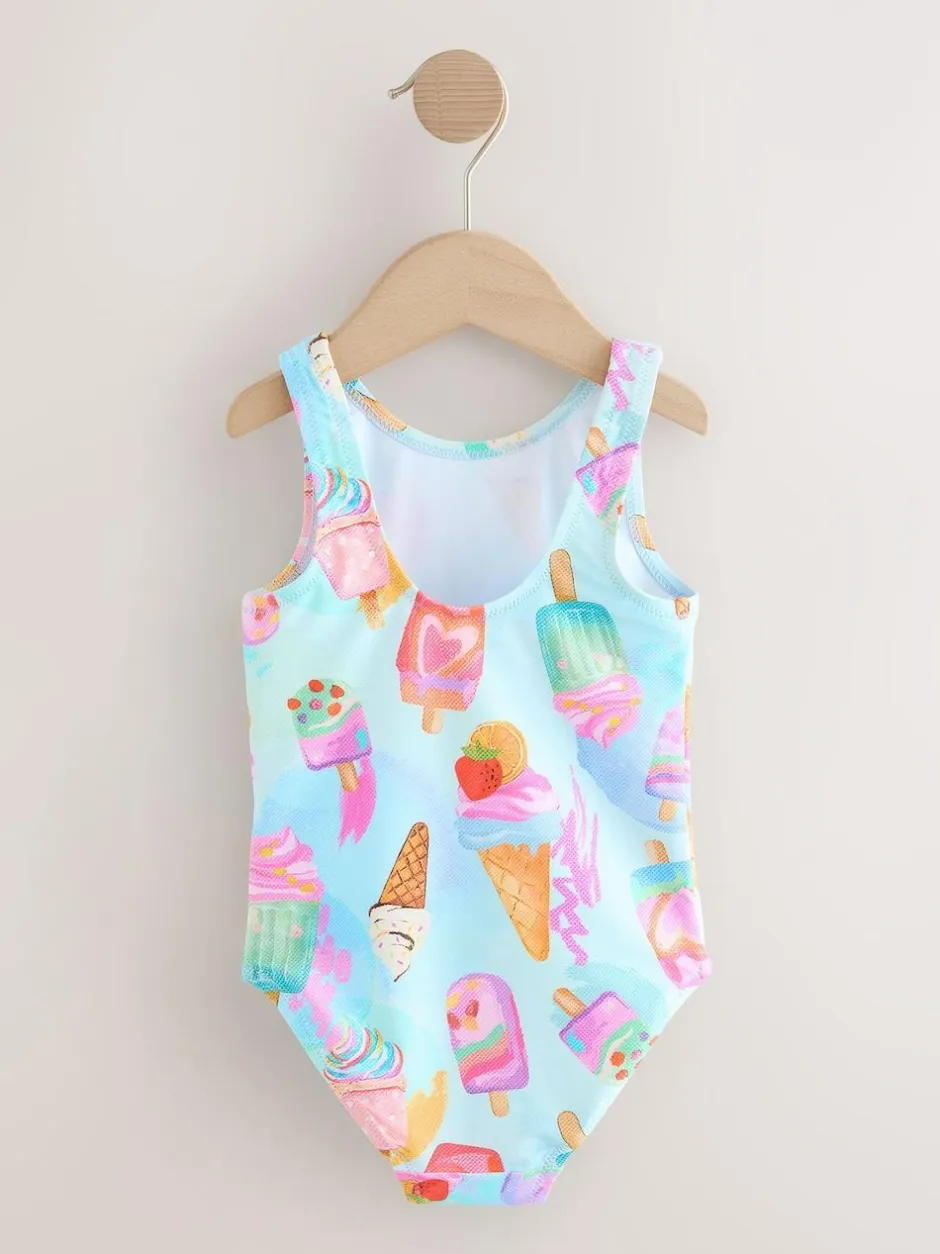 Next Swimsuit (3mths-10yrs) Pink/Blue Ice Cream Outlet