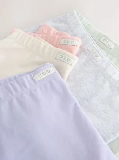 Next Pink/Blue Soft Touch Short Briefs 5 Pack (2-16yrs) Outlet