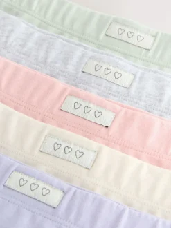 Next Pink/Blue Soft Touch Short Briefs 5 Pack (2-16yrs) Outlet