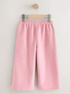 Next Wide Leg Joggers 3 Pack (3mths-7yrs) Pink/Burgundy/Oatmeal Outlet