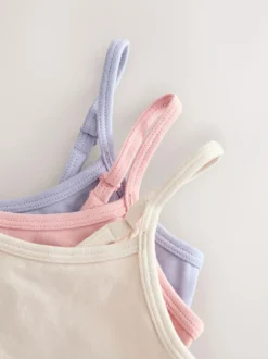 Next Pink/Cream Soft Touch Strappy Crop Top (5-16yrs) Hot