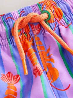 Next Printed Swim Shorts (3mths-7yrs) Pink/Lilac Online