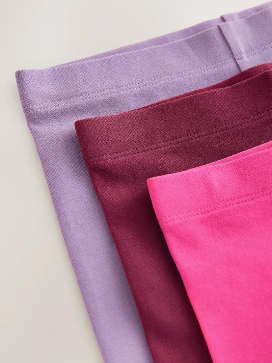 Next Pink/Lilac/Berry Regular Fit Leggings 3 Pack (3-16yrs)