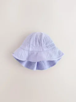 Next Pink/Purple Crinkle 2 Pack Baby Bucket Hat (0mths-2yrs) Discount