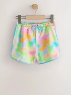 Next 5 Pack Racer Shorts (3-16yrs) Pink/Rainbow/Stripe Outlet