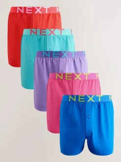 Next Loose Boxers 5 Pack Pink/Red/Green Best