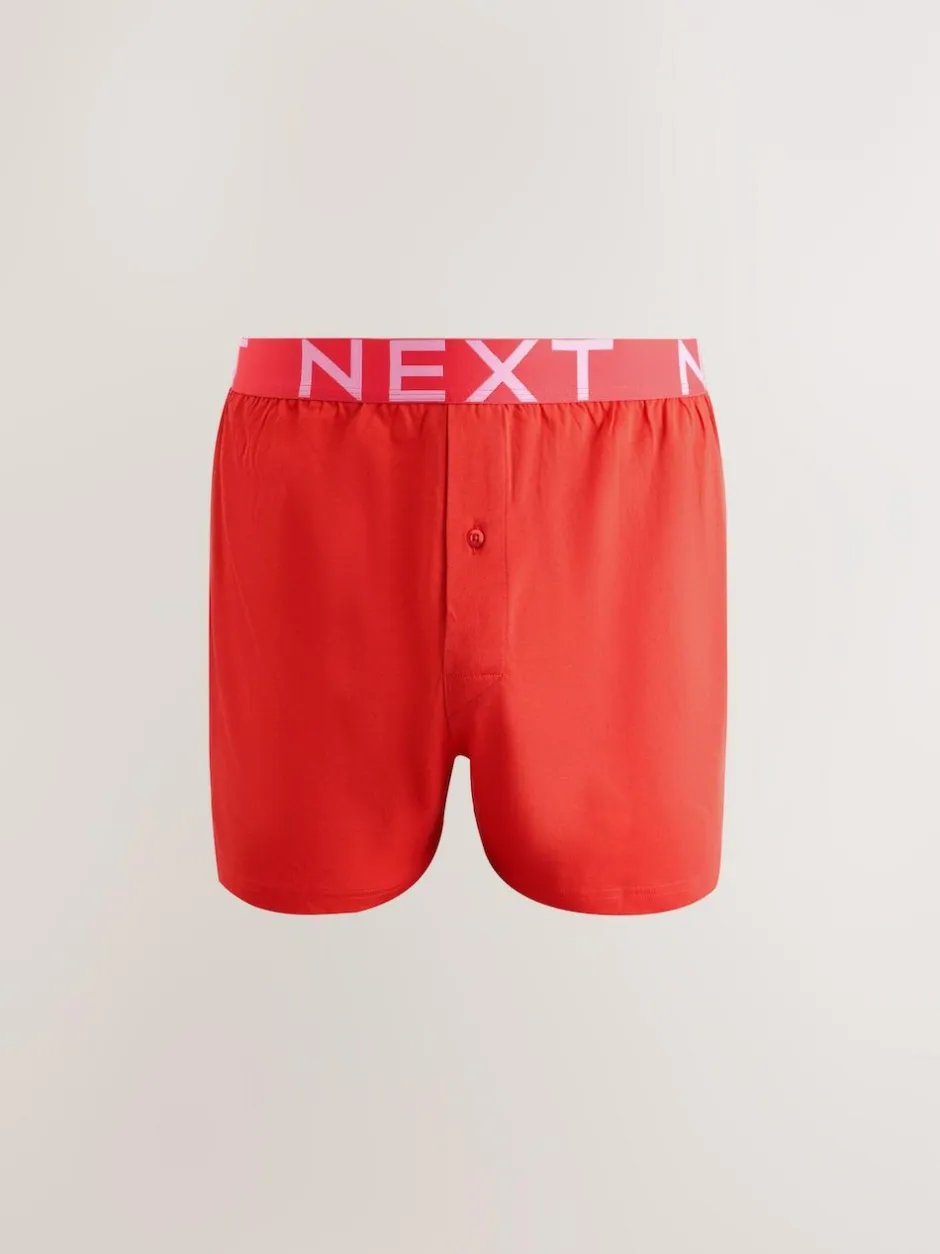 Next Loose Boxers 5 Pack Pink/Red/Green Best