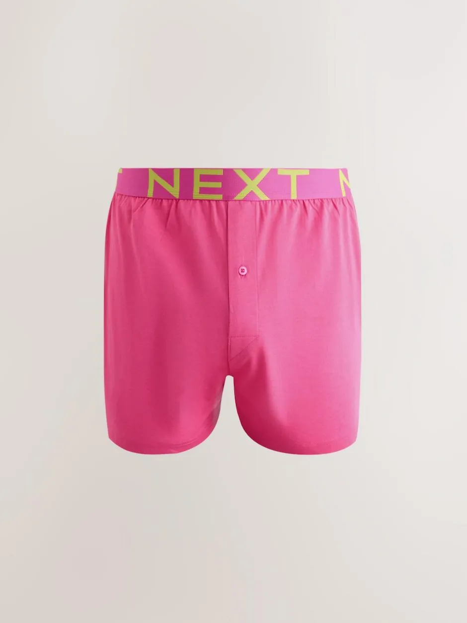 Next Loose Boxers 5 Pack Pink/Red/Green Best