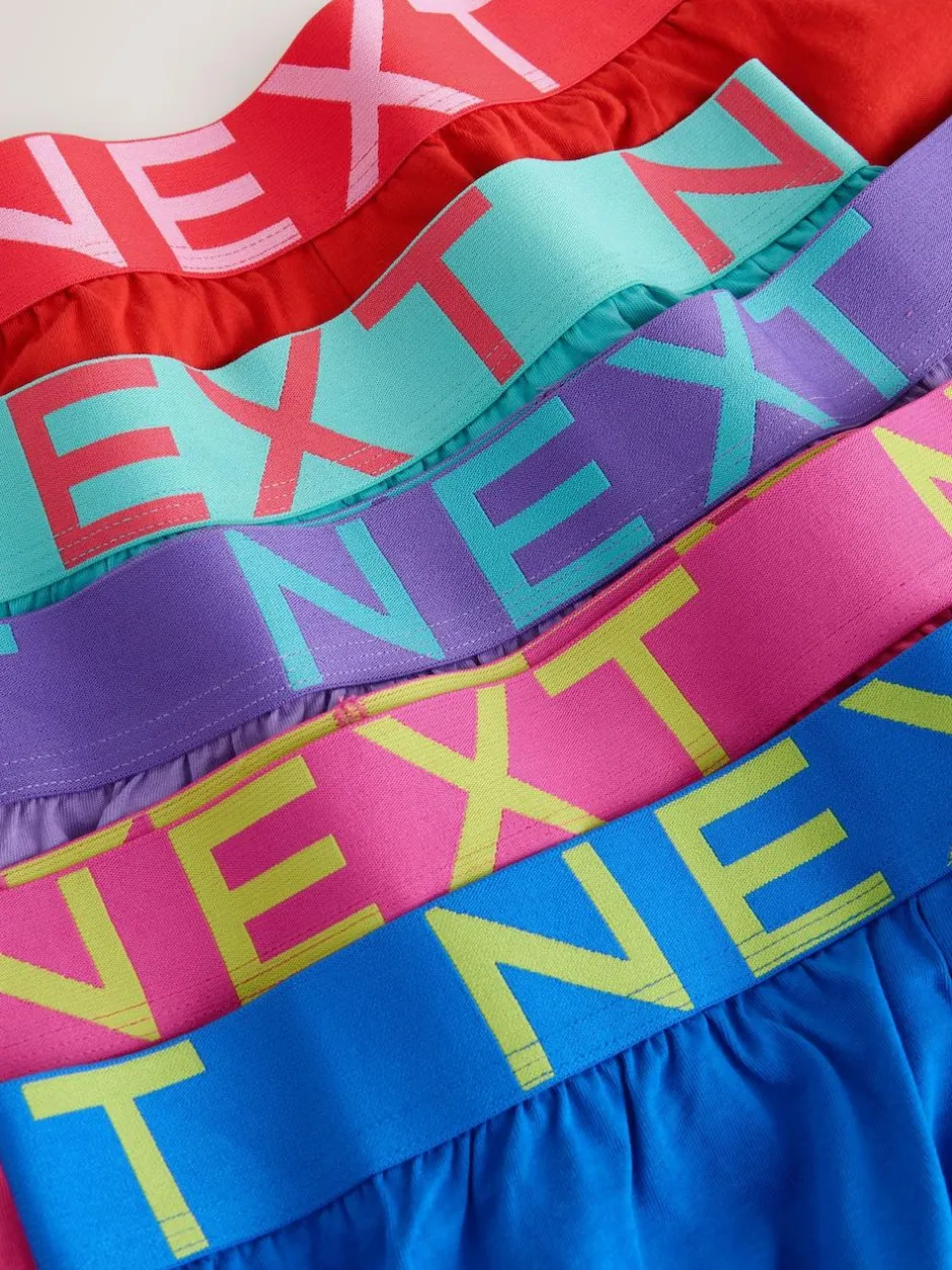 Next Loose Boxers 5 Pack Pink/Red/Green Best