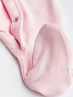 Next Pink/White 5 Pack Baby Sleepsuits (0-2yrs) Best