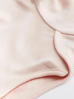 Next Pink/White 5 Pack Essential Long Sleeve Baby Bodysuits Online