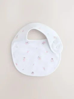 Next Pink/White Baby Bibs 3 Pack Sale