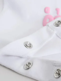 Next Pink/White Baby Jacket, Top and Leggings Set 3 Piece (0mths-2yrs) Discount