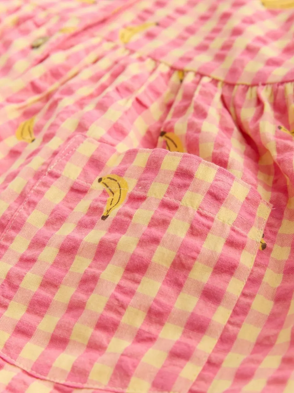 Next Trapeze Playsuit (3mths-7yrs) Pink/Yellow Banana Discount