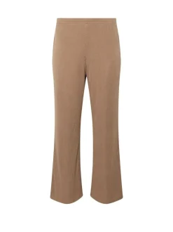 PixieGirl Petite Ribbed Wide Leg Joggers Brown Hot