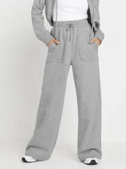 PixieGirl Petite Grey Pocket Patch Wide Leg Joggers Hot