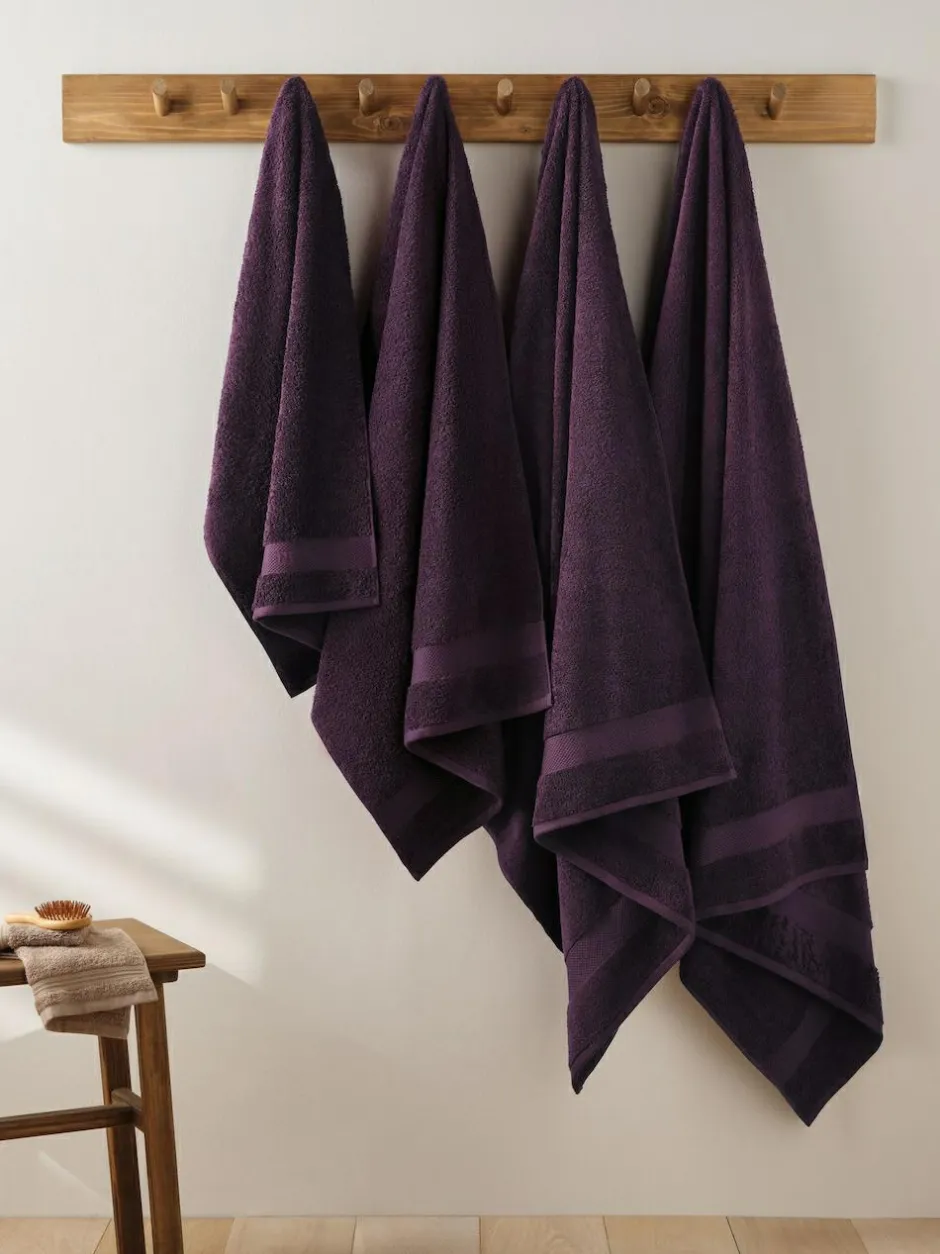 Next Egyptian Cotton Towel Plum Hot