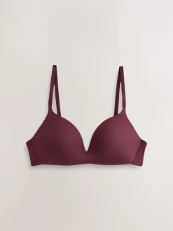 Next A-E Push Up Padded Non Wired Smoothing Bras 2 Pack Plum Purple/Navy Clearance