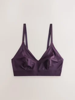 Next Bralette DD+ Ultimate Comfort Non Wire Bralettes 2 Pack Plum Purple/White Best