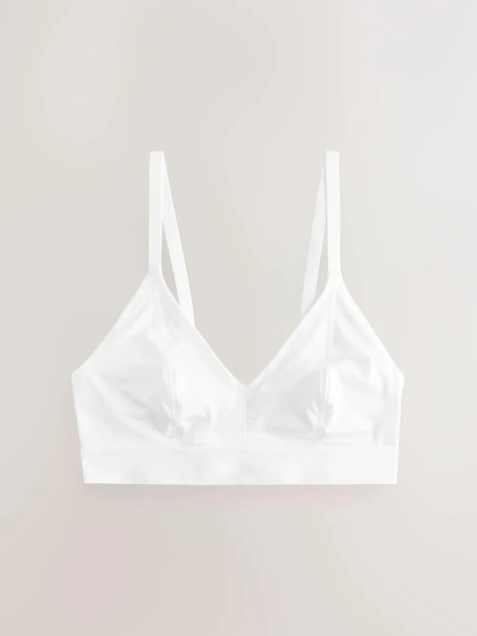 Next Bralette DD+ Ultimate Comfort Non Wire Bralettes 2 Pack Plum Purple/White Best