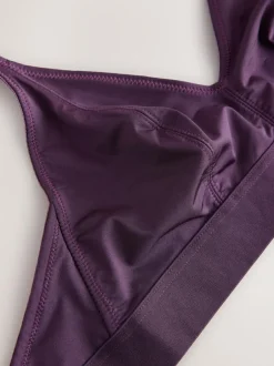 Next Bralette DD+ Ultimate Comfort Non Wire Bralettes 2 Pack Plum Purple/White Best